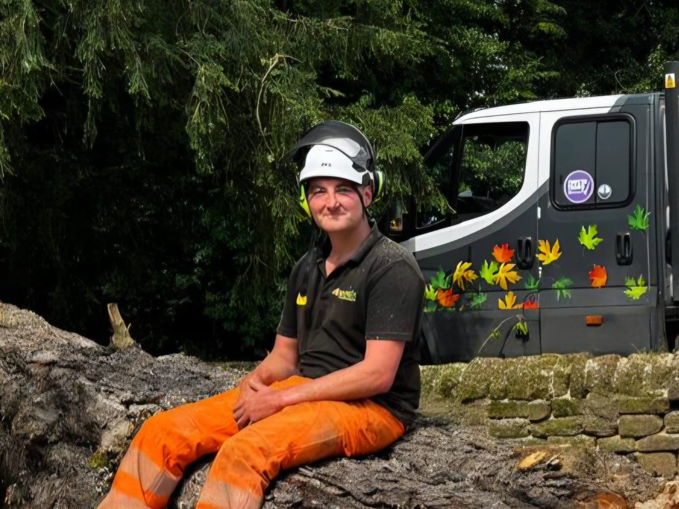 Jon Keeling, Founder of ArbLink, on site in PPE